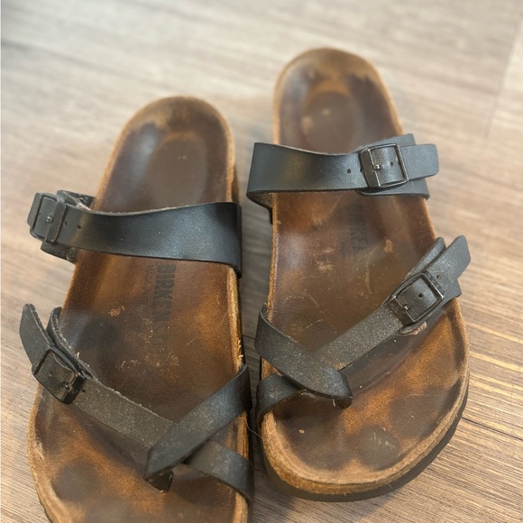 Birkenstock Shoes - Used Birkenstocks Black Strappy Sandals-38